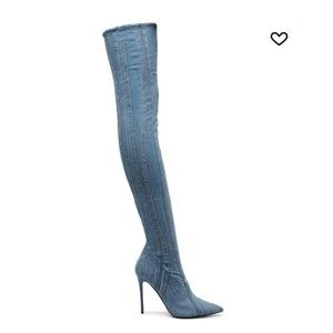 Diesel Over the knee Denim boot